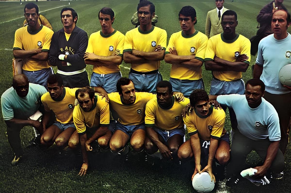 Brasil, campeão pela terceira vez, em 1970